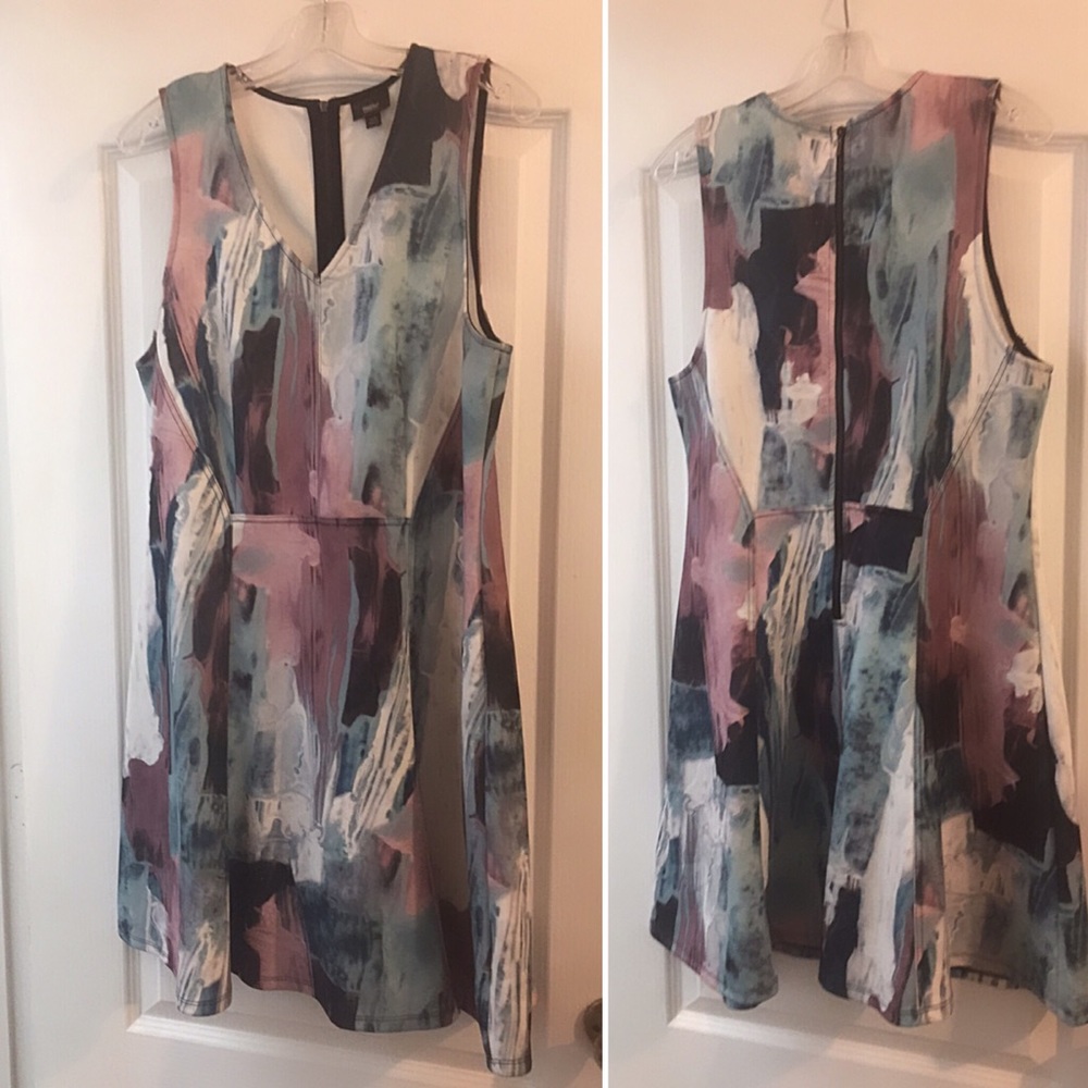FUN Multi Watercolor Dress for any occasion!